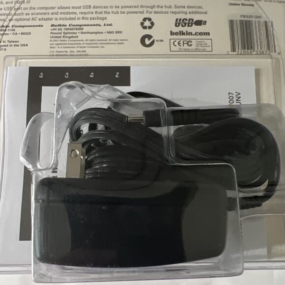 Belkin Pocket Hub USB Connector Up to 4 Devices Portable Builtin Cable Year 2001 - Picture 7 of 13